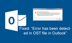 Steps to resolve the errors detected in the file OST
