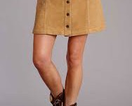 Classic Elegance: The Timeless Appeal of a Tan Suede Leather Skirt
