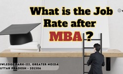 What is the job rate after MBA?