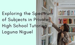 Exploring the Spectrum of Subjects in Private High School Tutoring Laguna Niguel