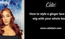 How to style a ginger lace front wig with your whole body?