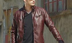The Leather Fashion's Genuine Maroon Leather Men’s Puffer Jacket
