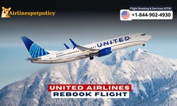 How can you rebook a flight on United?