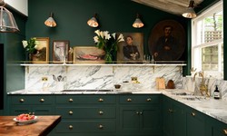 Green Kitchen Cabinets