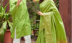 Elevate Your Style Together with Archittam Fashion's Couple Set Saree and Kurta Collection