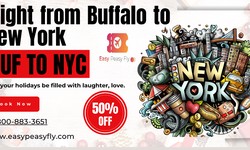 Flights from Buffalo to New York- Book Online