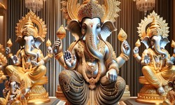 Shree Ganesh Idol Murtis: Unveiling the Beauty and Elegance of Gold and Silver Plated Masterpieces