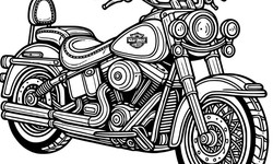 Explore Motorcycle Coloring Pages: Dive into Creative Fun!