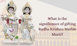 What is the Significance of Gifting Radha Krishna Marble Murti?