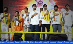 Nara Lokesh Promises Annual DSC Notifications During Uttara Andhra’s Sankharavam Tour