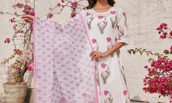 Buy Cotton Suit Sets & Kurta for Women with Kota Doria Dupatta Online