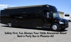 Safety First, Fun Always: Your FAQs Answered About Rent a Party Bus in Phoenix AZ