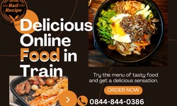 Order Delicious Food in Train with RailRecipe: Your Onboard Dining Solution