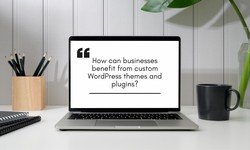 How can businesses benefit from custom WordPress themes and plugins?