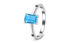 Let's Spark Boldness With The Swiss Blue Ring