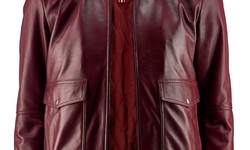 Sophisticated Style: Maroon Leather Jacket by The LongVoyage