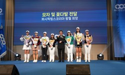 Pacific Rings Korea golf team, including KLPGA 5-winner Kim Ji-hyun, holds inauguration ceremony and gets off to a strong start