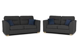 Transform Your Living Space with a Sleek 3+2 Black Sofa Set: A Stylish Addition to Any Home