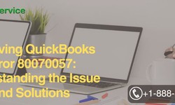 Resolving QuickBooks Error 80070057: Understanding the Issue and Solutions