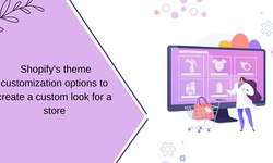 How can I use Shopify's theme customization options to create a custom look for a store?