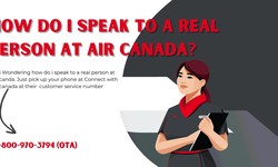 How do I speak to a real person at Air Canada