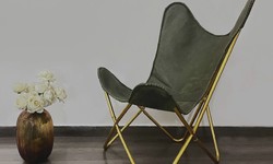 Elevate Your Home Decor with the Stylish Leather Butterfly Chair