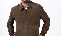 Effortless Elegance: The Men's Olive Suede Ribbed Jacket