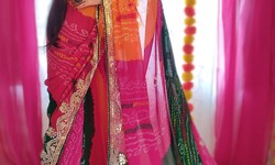 Buy Tissue Wedding Sarees and Gota Patti Work Suits