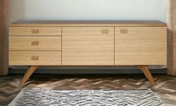 Transform Your Home with the Elegant Oak Wood Sideboard from Nismaaya Decor
