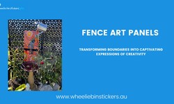 Creative Wheelie Bin Stickers as Art for Garden Fences