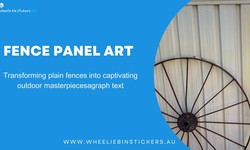 Enhance Your Fence with Creative Wheelie Bin Sticker Panel Art