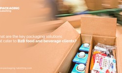 What are the key packaging solutions that cater to B2B food and beverage clients?