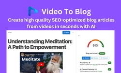 Video to Blog AI Tool Review: Lifetime Deal Only $49