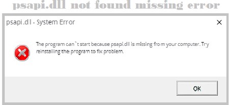 How to Fix Psapi.dll Error Code?
