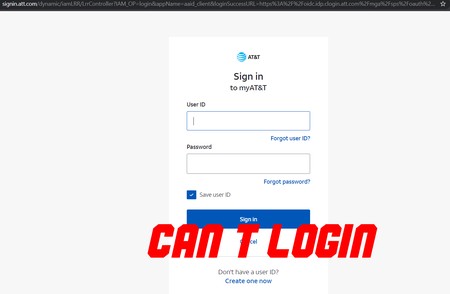 Cannot login to AT and T Email Account