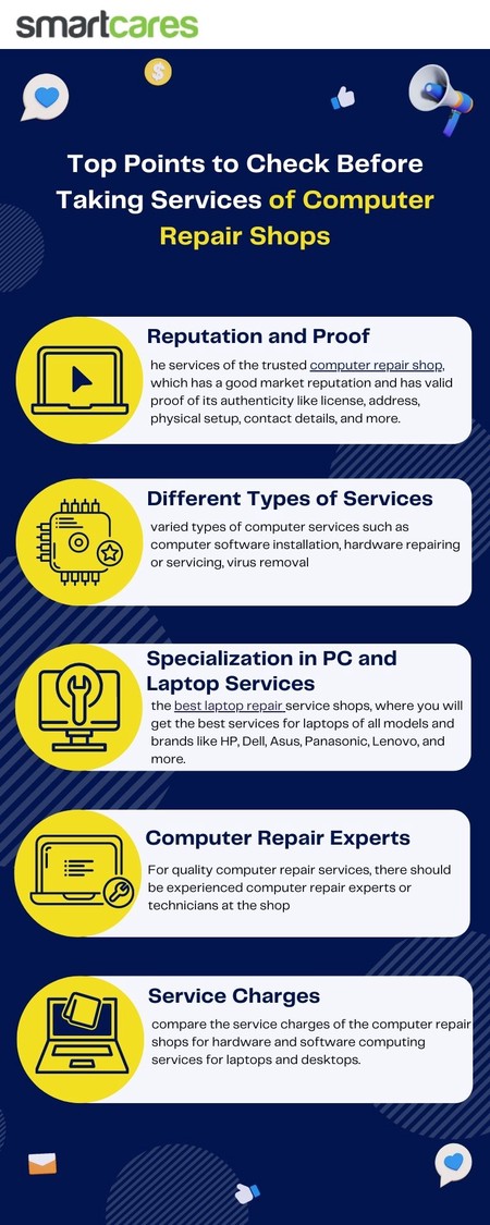 Top Points to Check Before Taking Services of Computer Repair Shops
