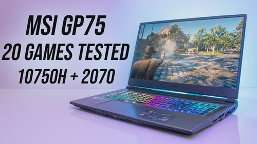 i7-10750H + RTX 2070 Gaming Benchmarks - MSI GP75 10SFK Tested In 20 Games!