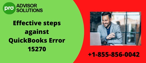 Effective steps against QuickBooks Error 15270