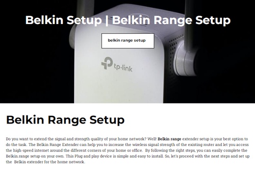 Belkin Range Setup | http Belkin Range | Belkin Wifi Extender