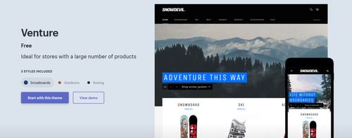 Shopify Venture Theme Review: Ideal for High-Traffic Stores