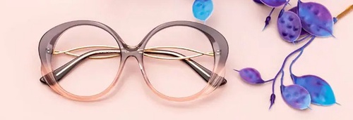 Oval eyeglass frames