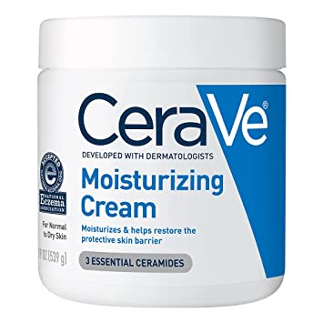 CeraVe Moisturizing Cream Body and Face Moisturizer for Dry Skin
