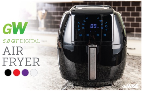 Digital Air Fryer with Recipe Book -50% off