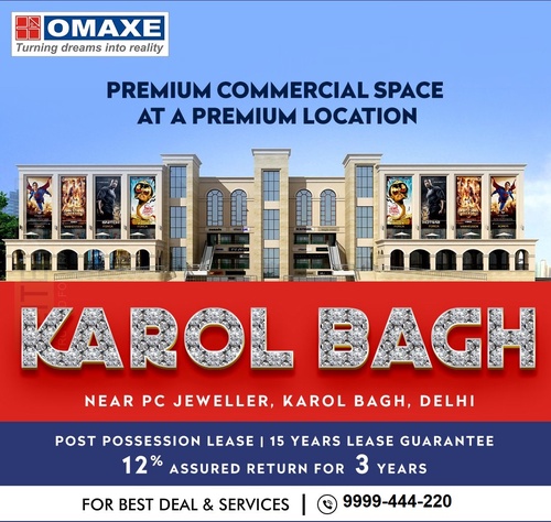 Omaxe Karol Bagh Delhi, Omaxe Karol Bagh Layout Plan, Commercial Projects in Delhi With Assured Return