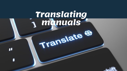 Tips for translating Manuals best practices