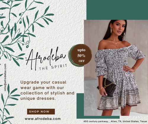 "Discover Stylish and Comfortable Casual Dresses for Any Occasion at Afrodeba"