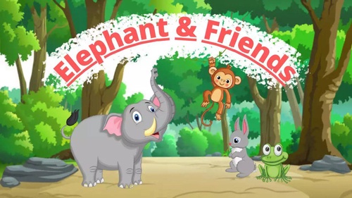 Elephant and Friends story for kids