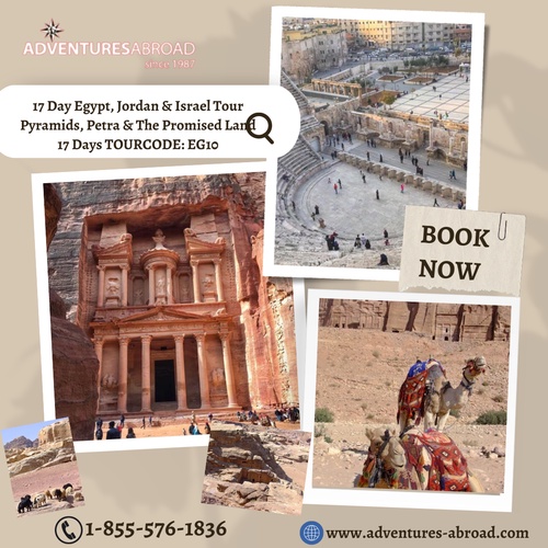 Discover the Enchanting Treasures of Egypt, Jordan & Israel with Small Group Tours with Adventures Abroad !