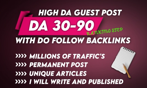 Boost Your Website's Ranking with High DA Guest Posting Services