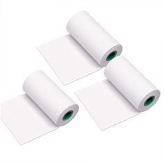 What is the maximum temperature that self-adhesive thermal paper can withstand?